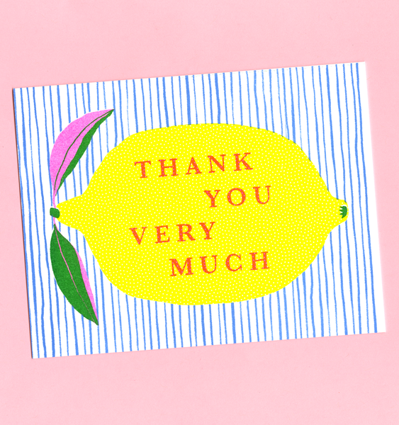 THANK YOU LEMON | SINGLE CARD + ENVELOPE