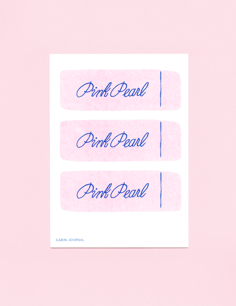 PINK PEARL ERASER | MINI PRINT