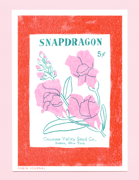 VINTAGE SNAPDRAGON | MINI PRINT