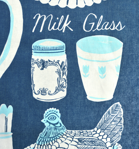 MILK GLASS TEA TOWEL