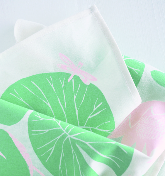 WATERLILIES TEA TOWEL