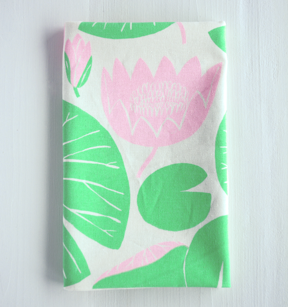 WATERLILIES TEA TOWEL