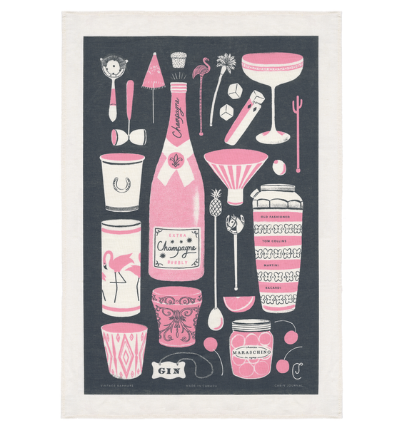 VINTAGE BARWARE TEA TOWEL