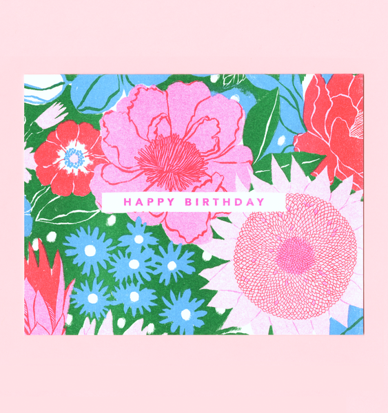 BLOOMING BIRTHDAY | SINGLE CARD + ENVELOPE