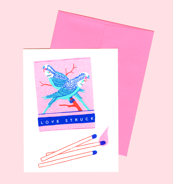 LOVE STRUCK CARD | SINGLE CARD + ENVELOPE