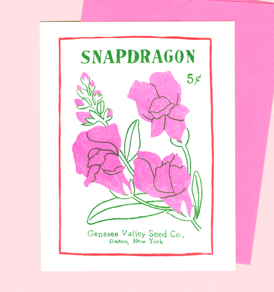 SNAPDRAGON CARD | SINGLE CARD + ENVELOPE