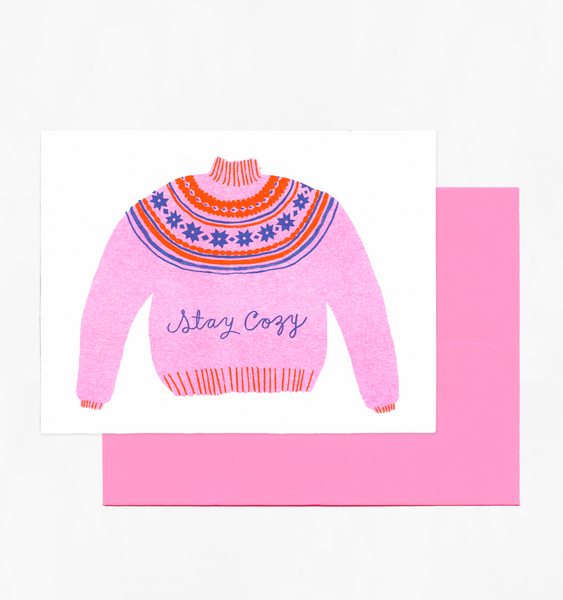 STAY COZY CARD | SINGLE CARD + ENVELOPE
