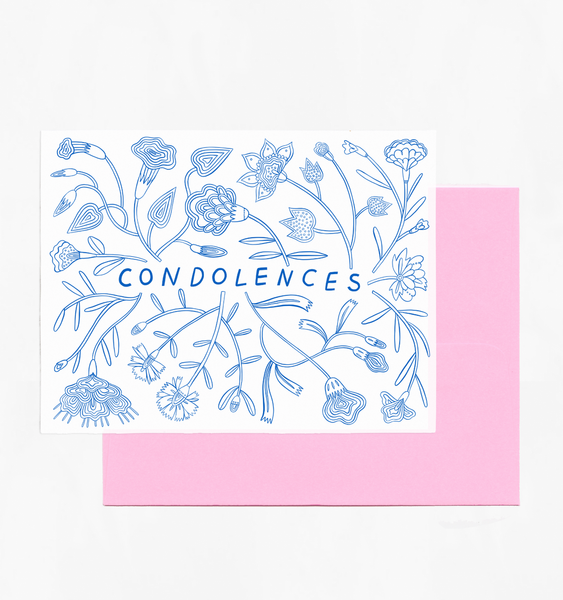 FLORAL CONDOLENCE | SINGLE CARD + ENVELOPE